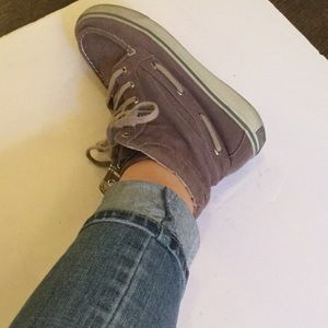 Sperry Top Sider Gray Corduroy Boots
